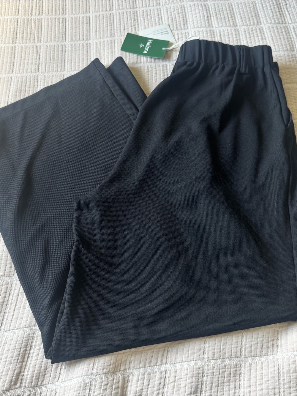 Halara Flex High Waisted Plicated Side Pocket Wide Leg Waffle Pants